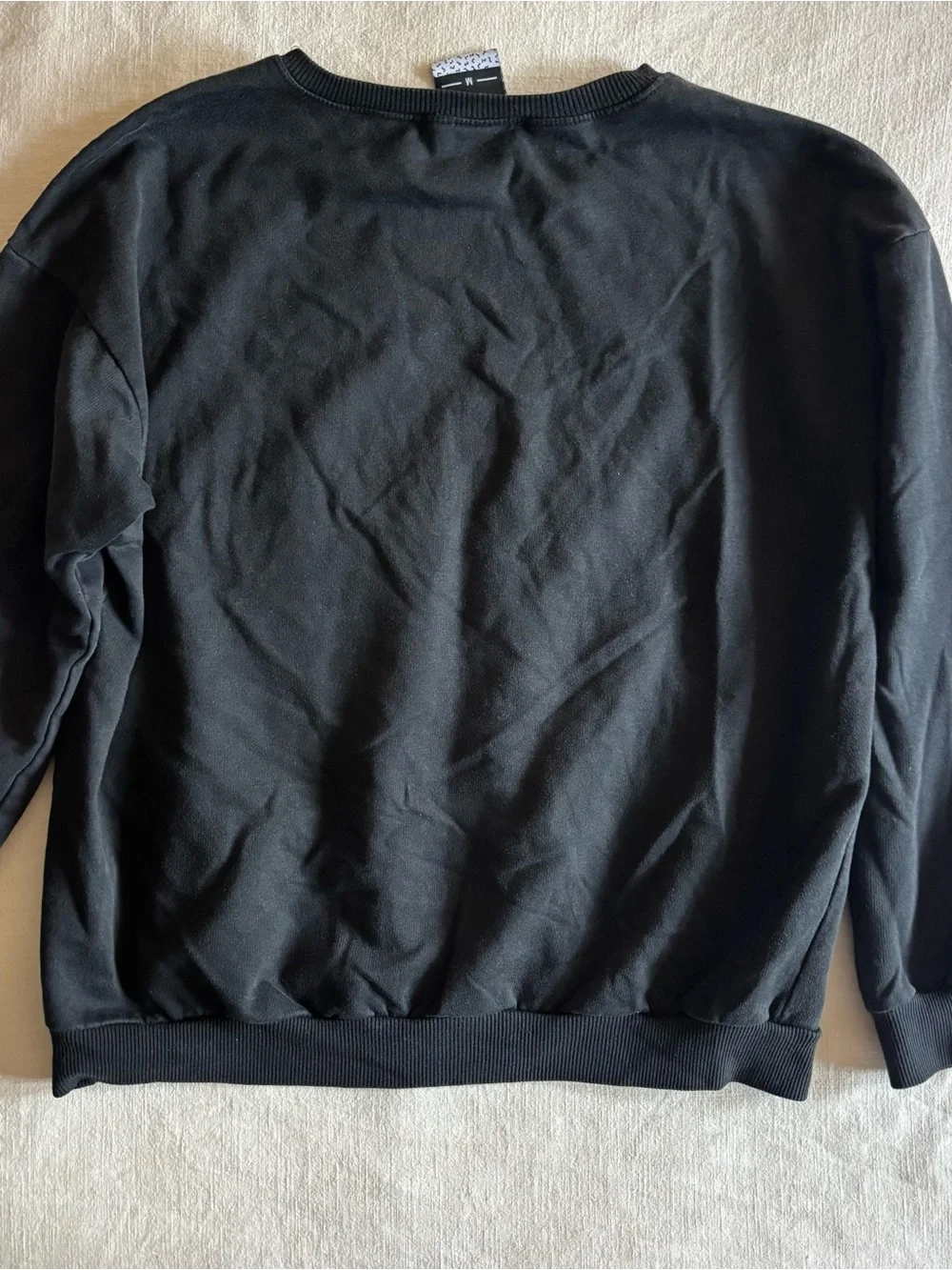 Minga London Nirvana Black Grunge Graphic Sweatshirt M